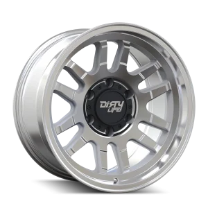 Dirty Life – CANYON – Silver – 17″x9″ -12mm – Summer Wheels – 9310-7973M12